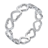 Stainless Steel Heart Shaped Ring