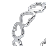 Stainless Steel Heart Shaped Ring