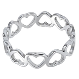 Stainless Steel Heart Shaped Ring
