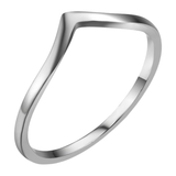 Stainless Steel Chevron Ring