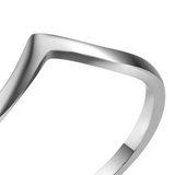 Stainless Steel Chevron Ring